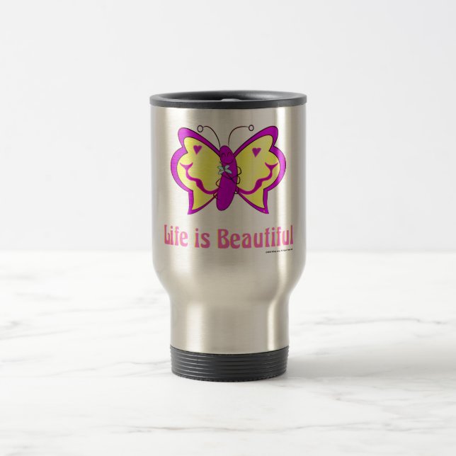 Caneca Térmica Borboleta da Vida é Bela (Centro)