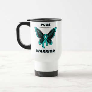 Caneca Térmica Borboleta/Guerreiro...Caneca de viagem PCOS