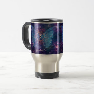 Caneca Térmica Borboleta Morpho / Galaxy Mandala
