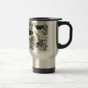 Caneca Térmica borboletas e libélulas de colheita modernas