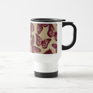 Caneca Térmica Borboletas Roxas