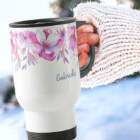 Borda do Flor Rosa e Nome do Script do Pincel