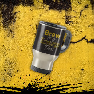 Caneca Térmica Borra Negra Negrito Para Fluxo De Energia