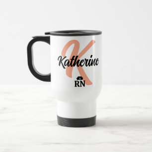 Caneca Térmica Botões e pinos de enfermeiro personalizados Enfe