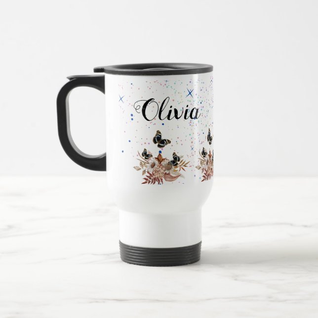 Caneca Térmica Bouquet floral blooming garden (Esquerda)