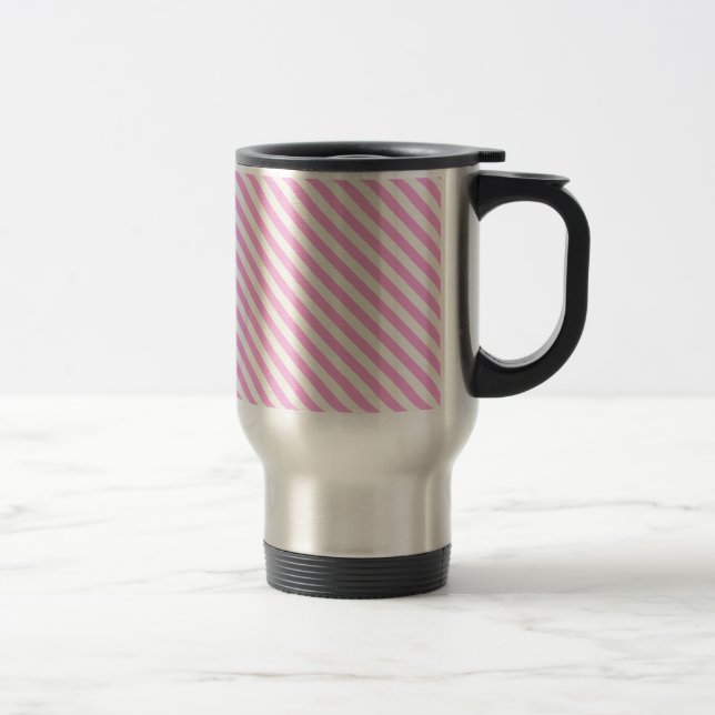 Caneca Térmica Boutique Stripes Rosa - (Direita)