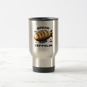 Caneca Térmica Bread Zeppelin - Arte Whimsical de 8 bits