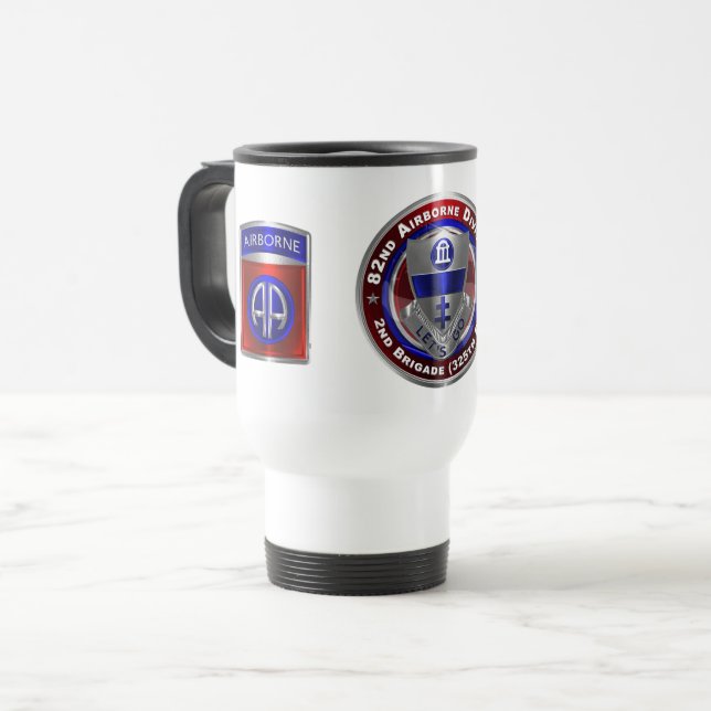 Caneca Térmica Brigada de segundo da Divisão de Transportes Aéreo (Frente Esquerda)