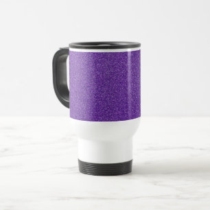 Caneca Térmica Brilhante Roxo, Esparcioso, Fundo Com Brilho