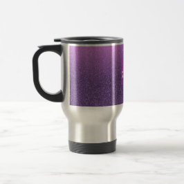 Caneca Térmica Brilhante ultra violeta e cor-de-rosa feminino com