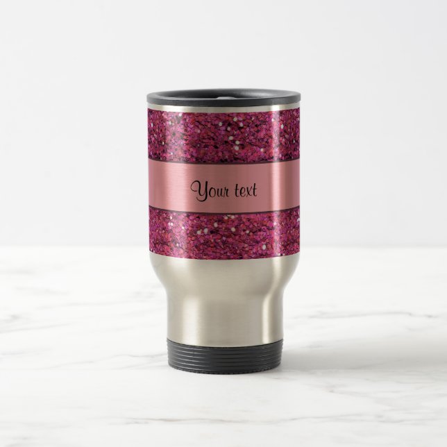 Caneca Térmica Brilho cor-de-rosa Sparkly (Centro)