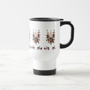Caneca Térmica Brilho Radiante - Impressão de Arte Vintage à Luz