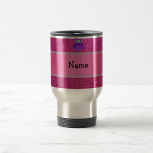 Caneca Térmica Brilho roxo conhecido personalizado do rosa da
