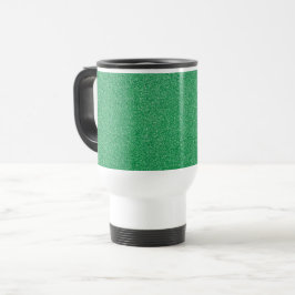Caneca Térmica Brilho Verde, Esparto, Fundo Brilhante