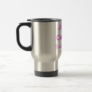 Caneca Térmica Brinde arco rosa roxo chá de noiva adicionar nome 