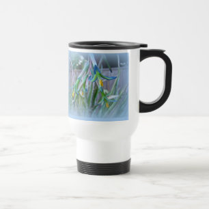 Caneca Térmica Bromeliad Blossoms em Azul