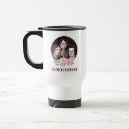 Caneca Térmica Bronte Sisters Retrato com Rosas Rosa