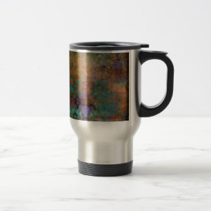 Caneca Térmica Bronze, Teal, Abstrato roxo