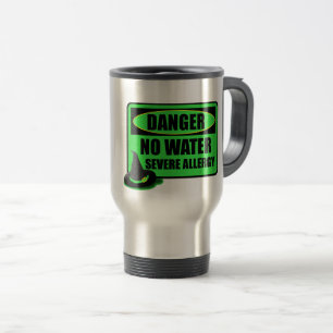 Caneca Térmica Bruxa má de mágico de Oz alérgica para molhar a