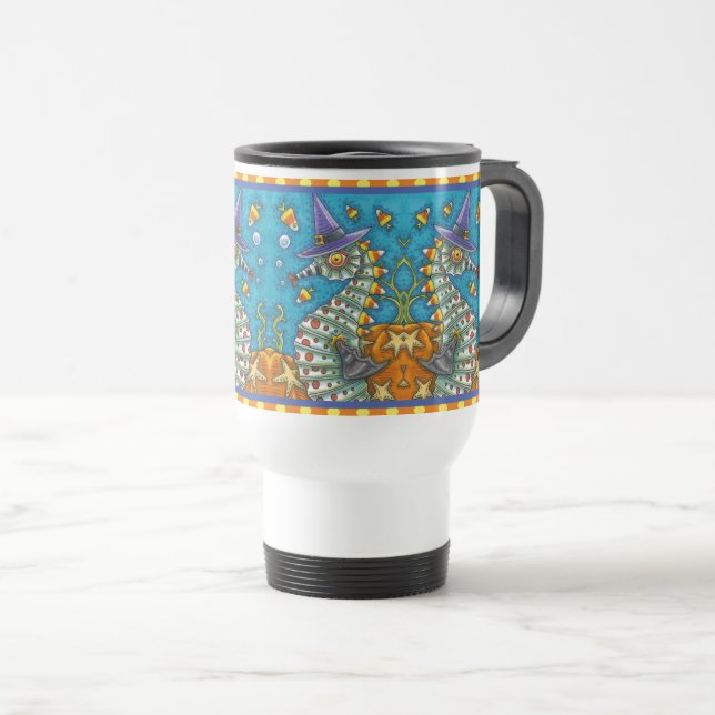 CANECA TÉRMICA BRUXAS DE MAR DE CANDY, SOB O CAMPO MARÍTIMO (Frente Esquerda)