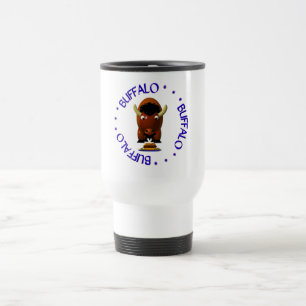 Caneca Térmica Búfalo Fofo com Carne no Weck e Asas de Búfalo