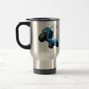 Caneca Térmica Buggy duna em forma de cartoon de veículos rodoviá