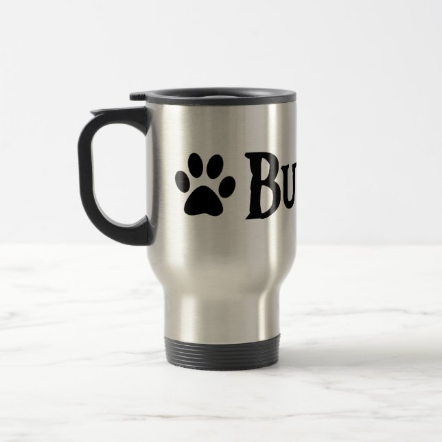 Caneca Térmica Buldogue (estilo do pirata com pawprint) (Esquerda)