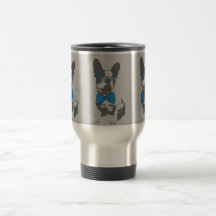 Caneca Térmica Buldogue francês animal do vintage na moda