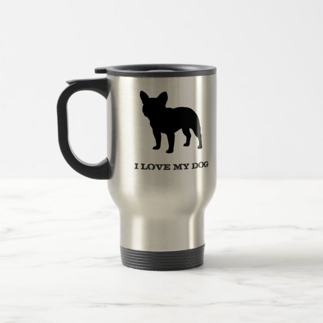 Caneca Térmica Bulldog Francês (Esquerda)
