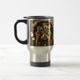 Caneca Térmica Bullseye Burrow: Meerkat Dart League,