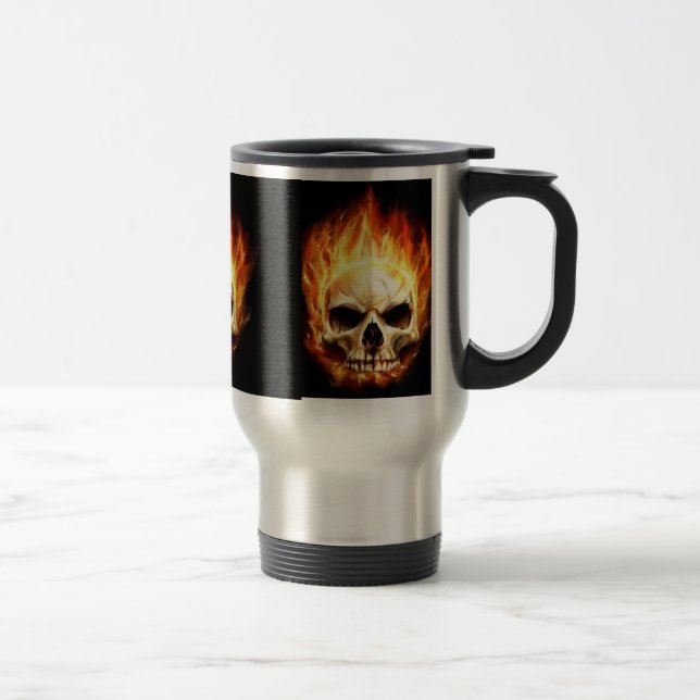 Caneca Térmica cabeça de morte (Direita)