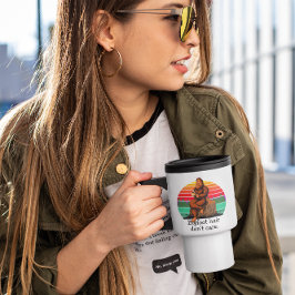 Caneca Térmica Cabelo de Pé Grande Não se Importa Sasquatch Engra