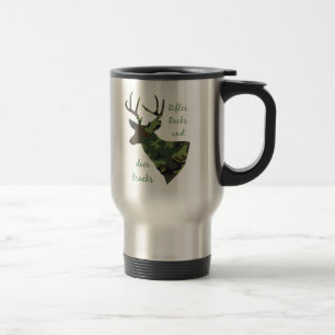 Caneca Térmica Caça da camuflagem das trilhas dos rifles, das
