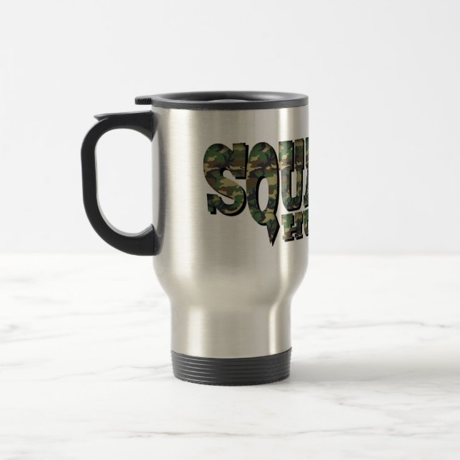 Caneca Térmica Caçador de Squatch - teste padrão de Camo (Esquerda)