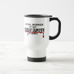 Caneca Térmica Caçador do zombi do assistente social