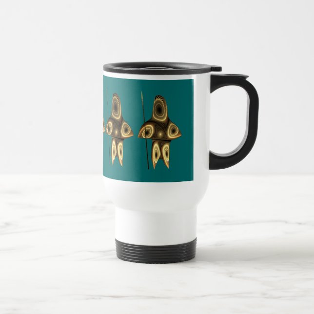 Caneca Térmica Caçador Inuit Fractal (Direita)