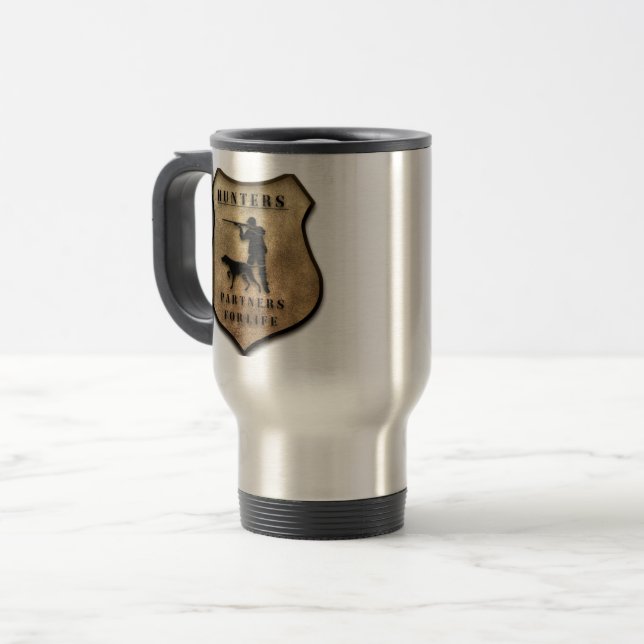 Caneca Térmica Caçadores, parceiros para a vida (Frente Esquerda)
