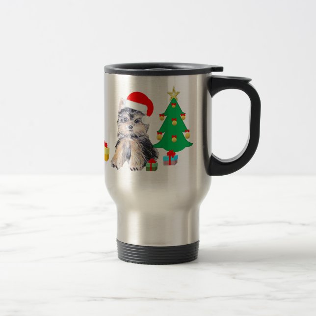 Caneca Térmica cachorrinho de Natal (Direita)
