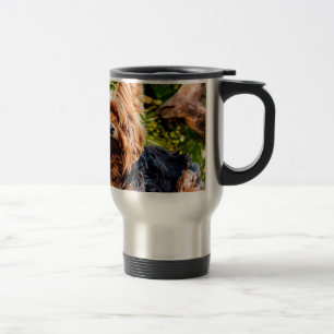 Caneca Térmica Cachorro Fofo Yorkie Paz Amor Destino Diversão Art