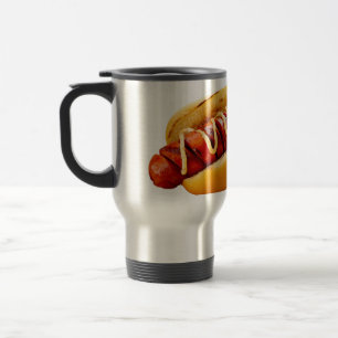 Caneca Térmica Cachorro-quente do SlipperyJoe's com vibe de churr