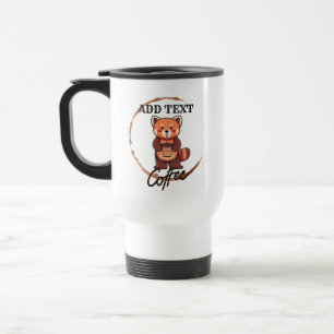Caneca Térmica Cachorro vermelho pantanoso café Nome do Compro pe
