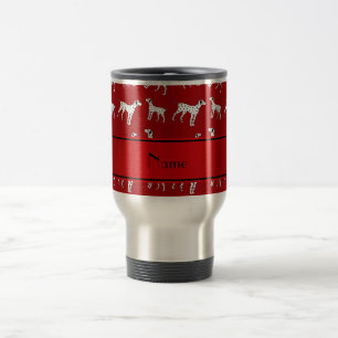 Caneca Térmica Cães dalmatian vermelhos conhecidos personalizado