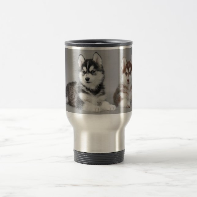 Caneca Térmica Cãezinhos-de-casca-siberiana (Centro)