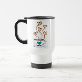 Caneca Térmica Café Amor Café Coffee Mug