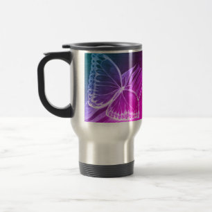 Caneca Térmica Café com borboleta púrpura