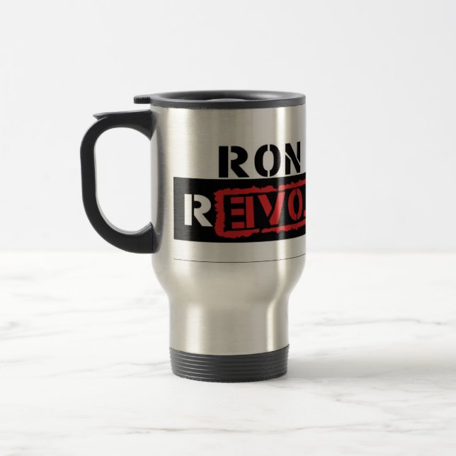 Caneca Térmica Café da revolução de Ron Paul/caneca do chá (Esquerda)