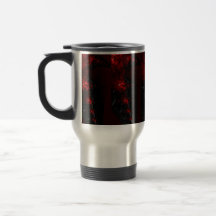 Café de perfuração vermelho e preto/Taça de chá
