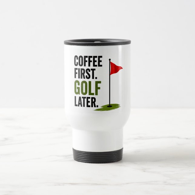 Caneca Térmica Café diário de golfe  (Centro)