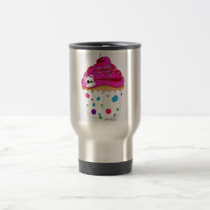 Caneca Térmica Café e um cupcake