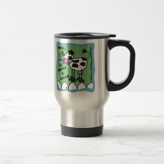 Caneca Térmica Café e Vaca de Creme (Direita)